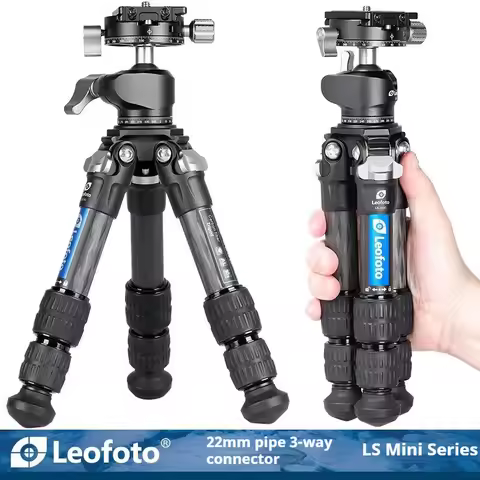 Leofoto LS-223C+LH-25R (Tripod Head Kit) Portable Mini Desktop Ball Photography Climbing Tripod Head