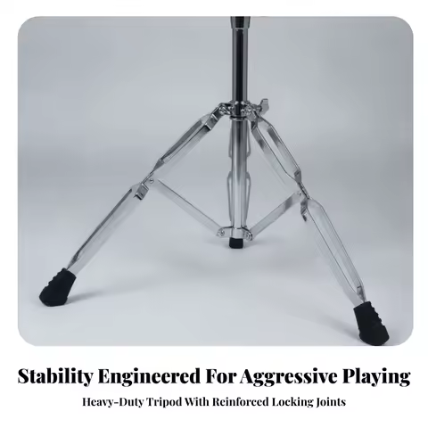 Timbales Metal Drum Set with Stand and Cowbell Percussion Instrument Double for Percussionists, Live
