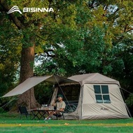 BISINNA One-touch Ridge Type Tent Titanium Glue 3-4Persons Outdoor Automatic Camping Family Tent