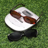Retro Oval Sunglasses 2 Times Lacquer Classic Round Frame Sunglasses European American Seaside Vacat