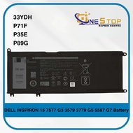 Dell 33YDH P71F P35E P89G for INSPIRON 15 7577 G3 3579 3779 G5 5587 G7 Battery