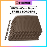 [FREE BORDERS] 60cmx60cm Puzzle Mat Gym Mat Baby Gym Playmat Exercise EVA Foam Puzzle Playmat Crawli