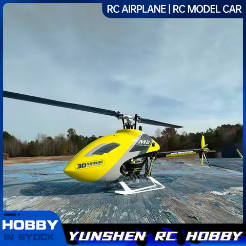 Omphobby M2 Evo Mk2 Langyu Rc Remote-Controlled Helicopter Dual Brushless Direct Drive 3d Fancy Stun