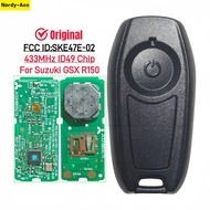 Motorcycle Key Fob 433MHz ID49 Chip For Suzuki GSX-R150 Original Smart Remote Control FCC SKE47E-02