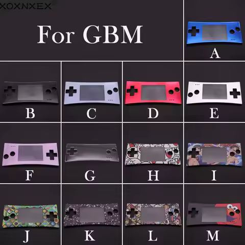 XOXNXEX 1 pcs Top quality front shell cover faceplate case for GBM Gameboy micro System