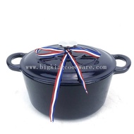 Enamel Hebei Pan Cast Iron Double Ear Color High Gloss Enamel Pan Enamel Blue Cast Iron Pan Cast Iro