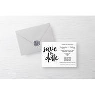 [CUSTOM PRE-ORDER] Minimalist Save the Date Wedding Card