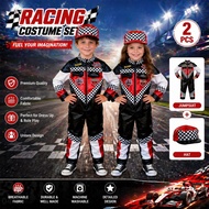 Manila】F1 Car Racing Career Costume for Kids Boy Ferrari Car Racer Kids Costume boy cosplay costume