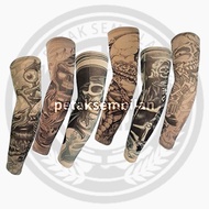 Hand Protector Cuffs (1 pair Kiri & right) Tattoo Motif / Arm Gloves THIN MATERIAL RICH AS STOCKINGS