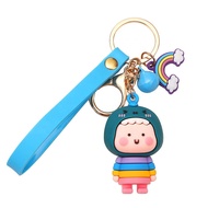 Anti-epidemic Hero Doll Pendant Backwalker Keychain Protective Clothing Cartoon Cute Doll Key Souven