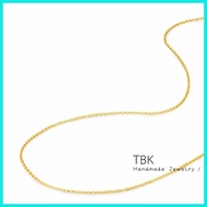 ∆ ☫ TBK 18k saudi gold hypoallergenic Stainless steel Chain Necklace for women non tarnish kwintas