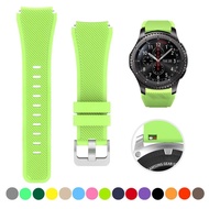 สายซิลิโคนสำหรับ Galaxy Watch 4สายแนวคลาสสิก3 40มม. 44มม. 46มม. 42มม. Gear S4 S3 S2 Frontier/Classic Active 2สายกีฬาคุณภาพสูงสำหรับ Huawei Watch 3 Gt GT2E GT2 22มม. 20มม. Pro Amazfit Bit Watchbands