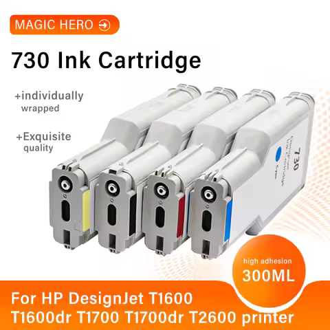 300ML 730 Dye Ink Cartridg For HP 730 HP730 Printer DesignJet T1600 T1600dr T1700 T1700dr T2600 T260