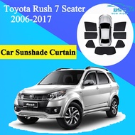 For Toyota Rush 7 Seater 2006-2017 Car Shade for Side Window Glare and UV Rays Protection Baby Windo