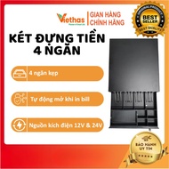 4 Compartment Cash Safe (Black)