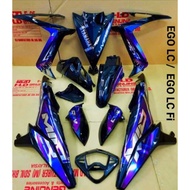 Coverset Yamaha EGO LC /EGO LC FI/ ego lc/ego lc fi/ hitam kilat/sticker kilat/crome Sticker/HLD/tam