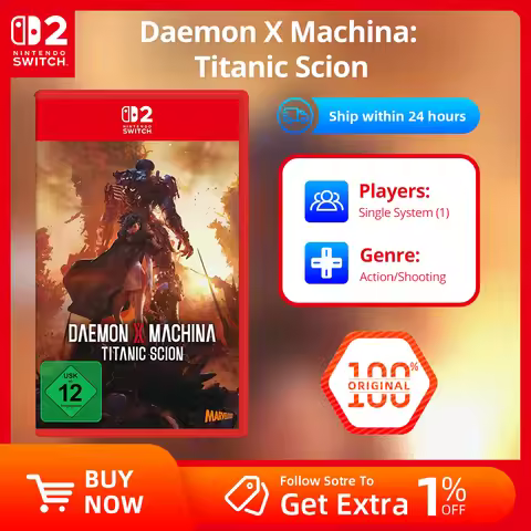 Nintendo Switch 2 Game Deals - Daemon x Machina Titanic Scion - Games Cartridge Physical Card Suppor