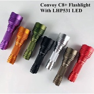 Original Convoy C8+ Flashlight With LHP531 LED Camping Hiking Light