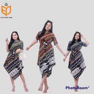 Modern batik dress, latest batik dress, songket batik dress, pointed batik dress, pointed batik top