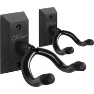 SNIGJAT Guitar Wall Mount 2 Pack, Guitar Hanger Wall Hook Holder Stand with Screws, Hardwood Mount H