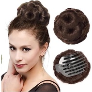 Ready Stock Extension For Women 1Pc Readymade Bridal Hair Bun Extension Faux Synthetic Hair Juda Bun