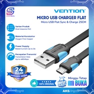 [JaVis] 25CM VENTION FLAT USB 2.0-MICRO USB DATA CABLE