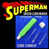 Lighting EAR TOOL 3 earpick 3in1 4in1 led ear cleaner flashlight without battery lr41 ag13 superman 