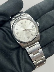 ROLEX 114200 34 OP 銀面 2015年 二手全套