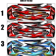 SOUL GT MOTORCYCLE STICKERS RACING STRIPING MOTORCYCLE VARIATIONS GT SOL RACING STICKERS MIO SOUL GT