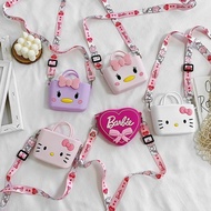 Hello Kitty Barbie Character Jelly Rubber Children's Sling Bag ETC.