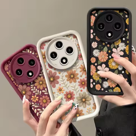 Floral Pattern Protective Camera Lens Phone Case for Vivo V50 V25 V21 V15 V23 5G V30 Pro Y72 Y19 X10