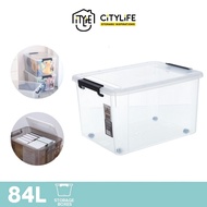 Citylife 84L-120L Multi-Purpose Widea Stackable Storage Container Box With Wheels X-632427
