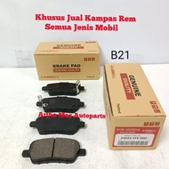 Honda Elysion Rear Brake Pads Disc Model
