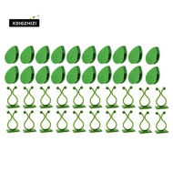 80Pcs Plant Climbing Wall Fixture Clips Plant Fixer Vines Garden Green Leaf Plant Wall Clips Vines H