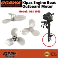 Kipas OGAWA OES1063 Engine Boat Motor Outboard - Propeller / Kipas Enjin Boat (Original Spare Part)