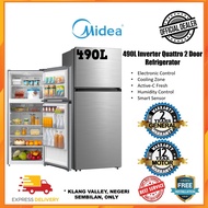 Midea Fridge 2-Door Inverter (490L) MDRT580MTB46-MY