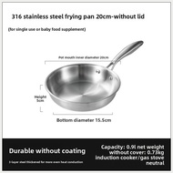 CAROTE | Stainless Steel Non-Stick Flat Pan for Induction Cooktop