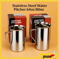 Stainless Steel Water Pitcher 64oz/80oz