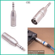 CRE 1 4-inch Male TRS to XLR Male Adapter  Connector for Sound Card Mixer