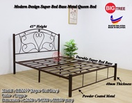 Big Tree Powder Coated Metal Queen Bed Frame / Export Quality Queen Bed Frame / Katil Murah / Katil Queen / Katil Besi / Katil Kayu