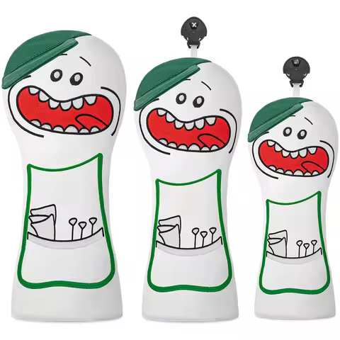 1pc/3pcs Driver, Fairway, Hybrids Headcover, Wear a Hat Design Style, Golf Club Covers, Head Covers 