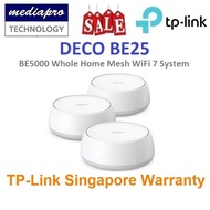 TP-LINK DECO BE25 3-Pack BE5000 Whole Home Mesh WiFi 7 System ( Pack of 3 ) - 3 Year Singapore TP-Li