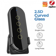 Light Switch 12 Scene 2.5D Tempered Glass 4 Gang Rope Hole Design Touch Wireless#HODRD