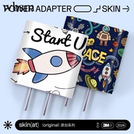 SkinAT [2026 Style] Apple Charger Sticker iPhone16/17ProMax Socket Sticker Apple40W/20W/18W USB-C Po