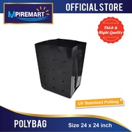 ( 1 pcs ) Polybag Polibeg Size 24 x 24 in Thick UV Poly Bag Fertigasi Gardening Nursery Plantation P