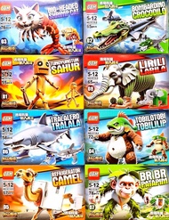 ของเล่น ตัวต่อ italian brainrot tung tung tung sahur No.9114 (ได้ทั้งชุด8กล่อง)