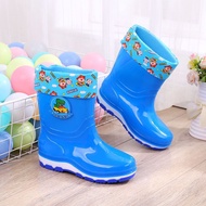 2-10 Years Old Children Rain Boots, Men Women Waterproof Shoes, Cotton Warm Rain Boots, Cute Cartoon