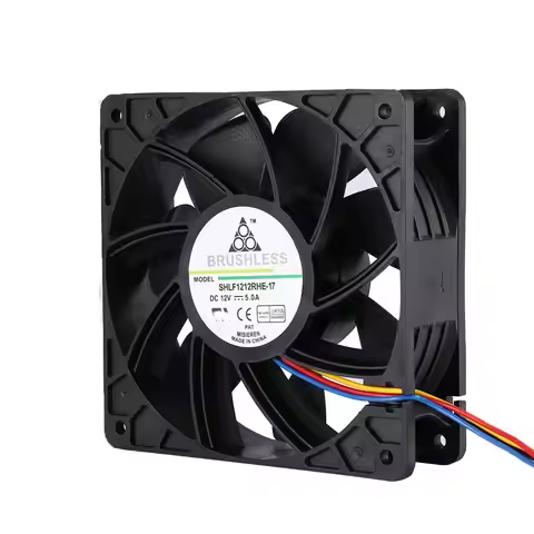 2024 Hot Miner Cooling Fan 4-Pin Connector Brushless Replacement Cooler Fan DC 12V 5.0A Low Noise Fo