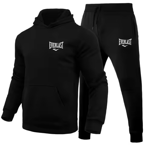 Hot-selling Everlast men's sportswear sets, hooded sweatshirts, sweatpants, casual and fashionable s
