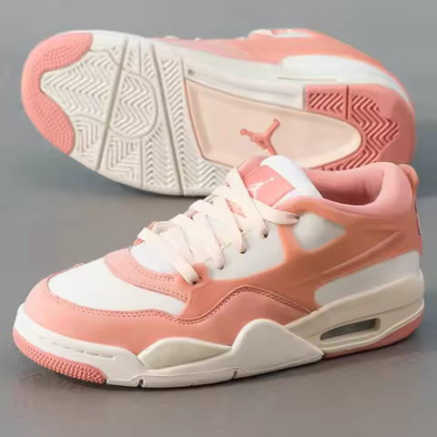 Nike Women's Shoes Air Jordan 4 Sports Shoes Practical Training Shoes Cushioning Air-Cushioned Shoes